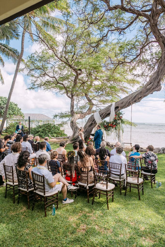hawaii beach house wedding
